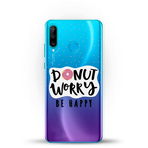фото Силиконовый чехол donut worry на huawei nova 4e andy & paul
