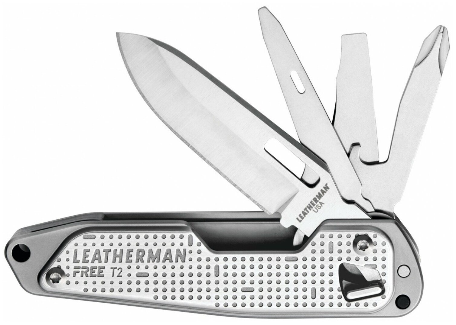 Мультитул LEATHERMAN Free T2, 8 функций, серебристый [832682] - фото №1