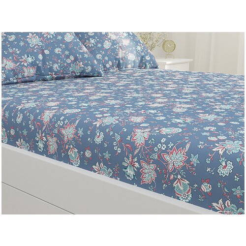 фото Простынь на резинке сказка "фантазия" натяжная простынь 180х200 см евро