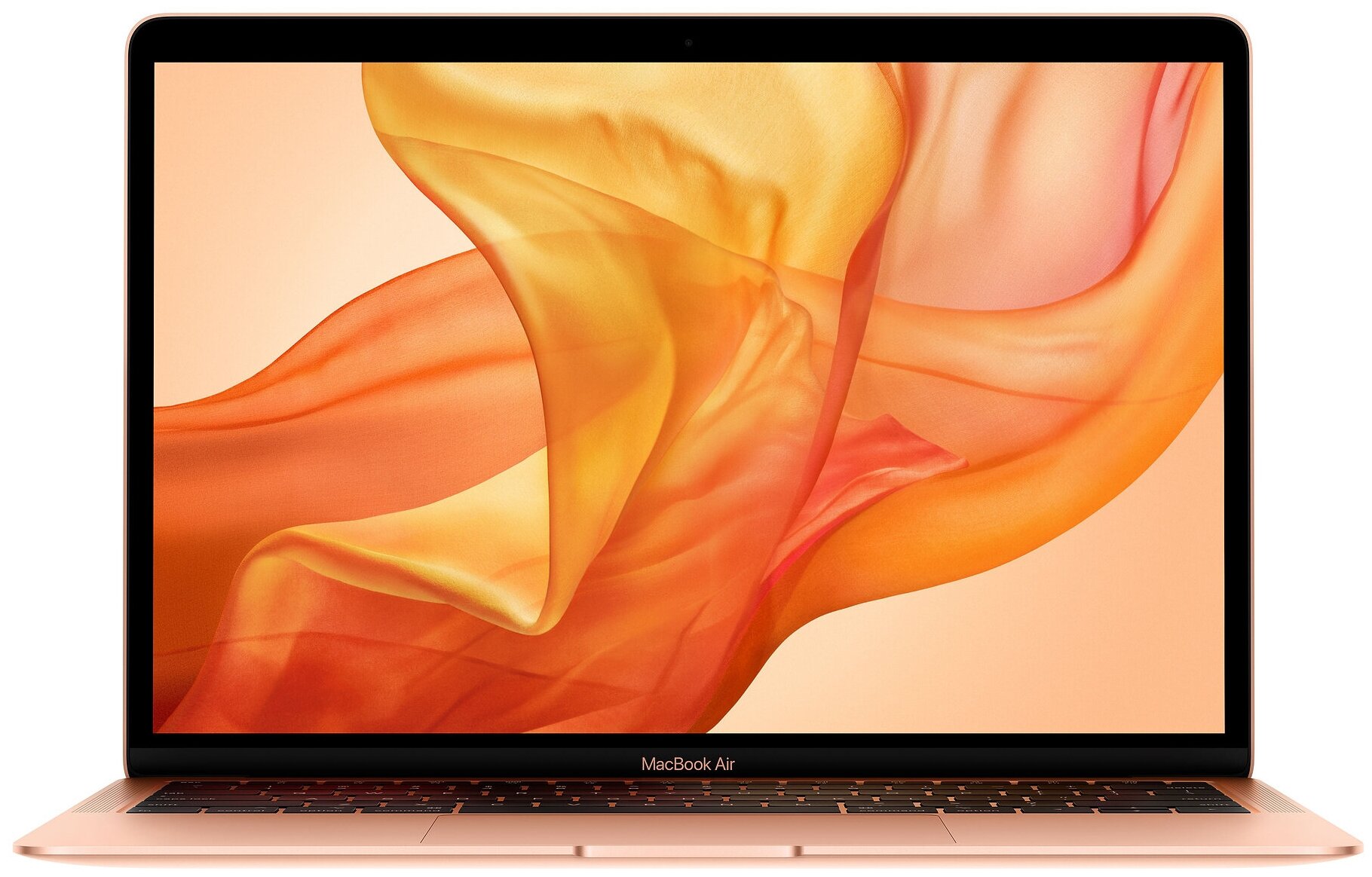 13.3" Ноутбук Apple MacBook Air 13 Mid 2019 2560x1600, Intel Core i5 8210Y 1.6 ГГц, RAM 8 ГБ, LPDDR3, SSD 256 ГБ, Intel UHD Graphics 617, macOS, MVFN2RU/A, золотистый