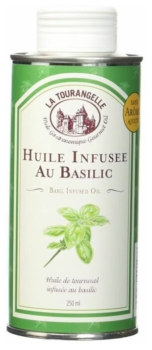 Масло La Tourangelle рапсовое с экстрактом базилика "Basil Infused Oil", 250 мл, 1шт