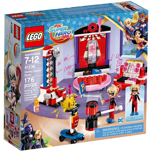 LEGO DC Super Hero Girls 41236 Дортуар Харли Квинн, 176 дет. конструктор lego hero girls харли квинн спешит на помощь