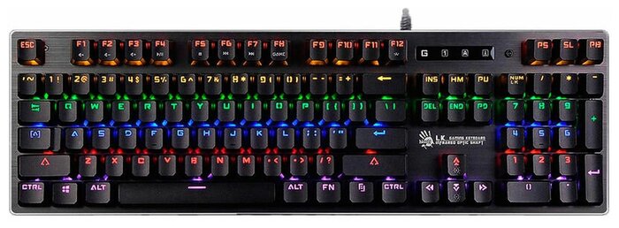 Игровая клавиатура Bloody B760 Neon Black — купить по выгодной цене на Яндекс.Маркете