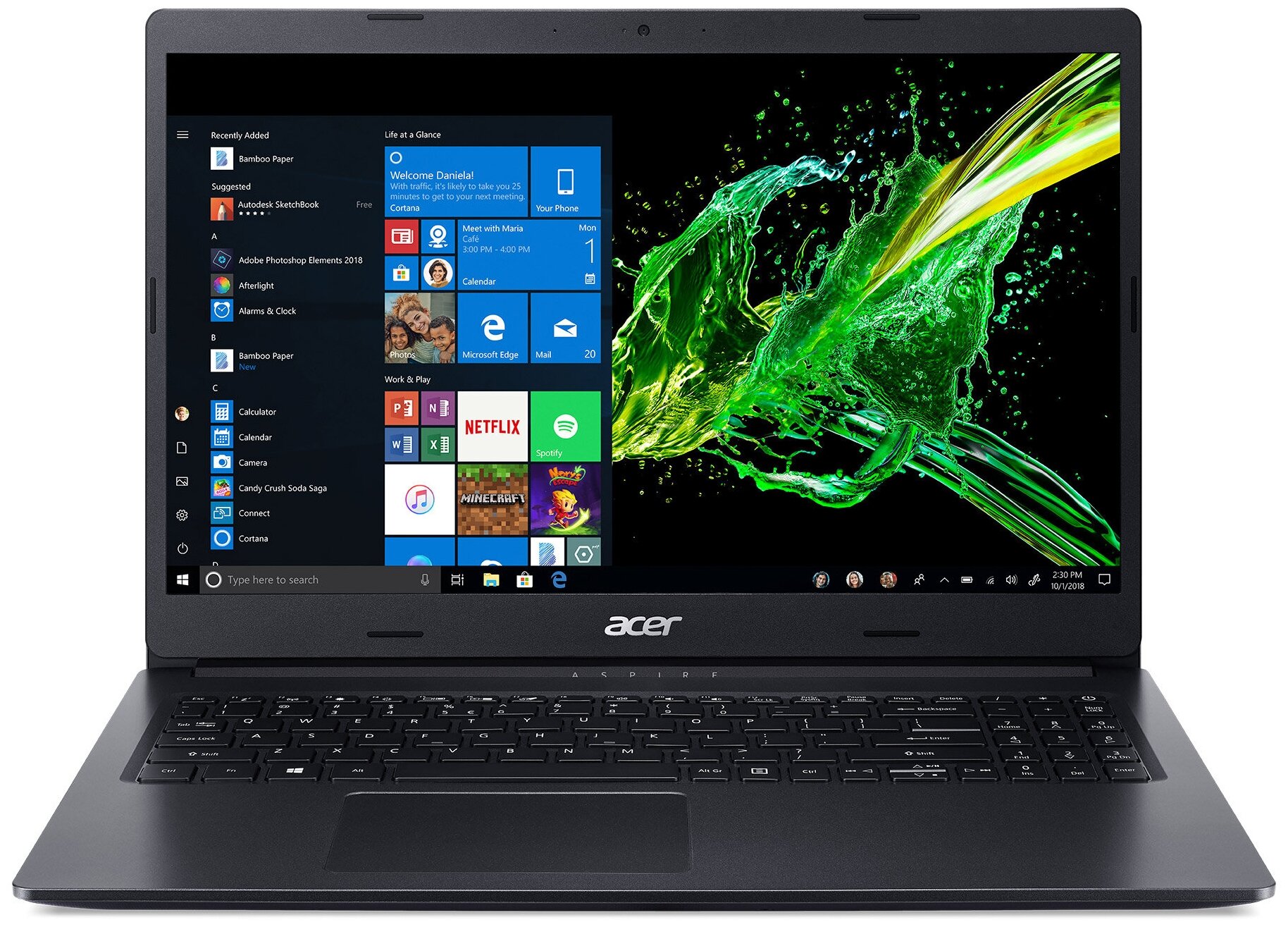 Ноутбук Acer Aspire 3 A315-55G-58MV (1366x768, Intel Core i5 1.6 ГГц ...