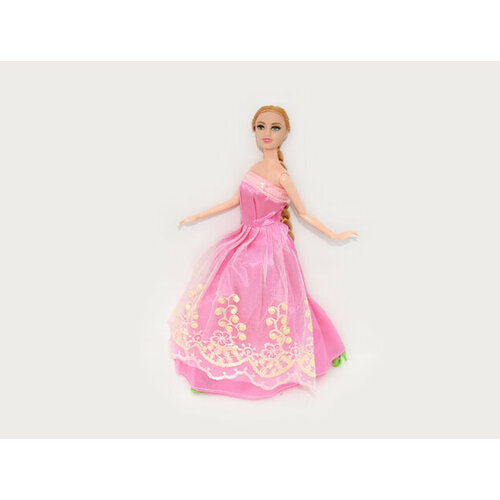 Шарнирная кукла в розовом нарядном платье с длинными волосами, 30 см шарнирная кукла в голубом нарядном платье с длинными волосами 30 см