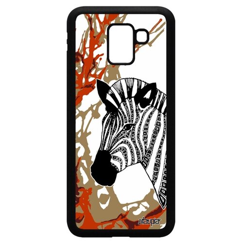 фото Чехол для телефонов galaxy j6 2018, "зебра" horse африка utaupia