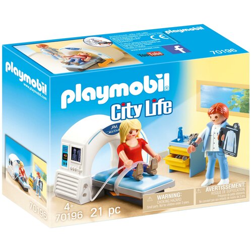 фото Набор с элементами конструктора playmobil city life 70196 рентгенолог