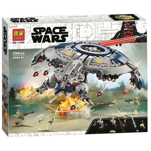 боевой корабль дроидов lego® star wars 75233 Конструктор Lari (Bela) Space Wars 11420 Дроид-истребитель, 399 дет.