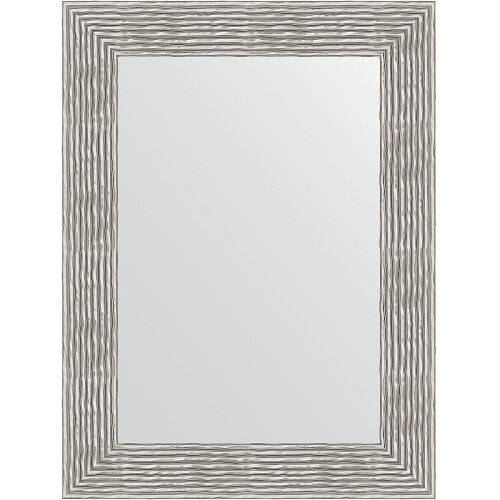 Зеркало Evoform Definite 80х60 BY 3057 в багетной раме - Волна хром 90 мм
