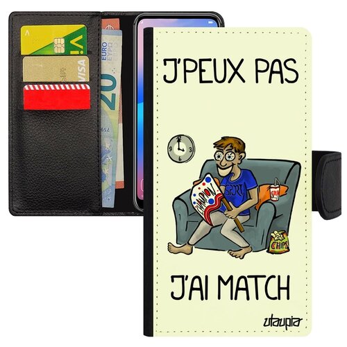 фото Чехол книжка для мобильного xiaomi mi 8, "не могу - у меня матч!" спорт юмор utaupia