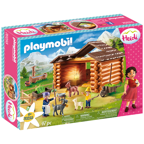 фото Набор с элементами конструктора playmobil heidi 70255 козий хлев