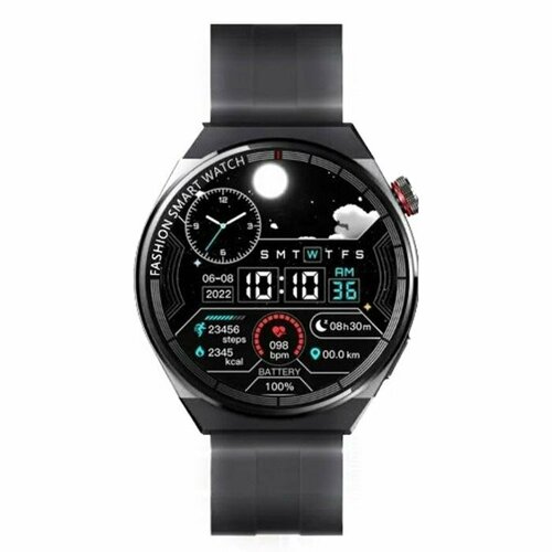 Смарт часы Smart Watch GT 3 MAX ULTRA 46 MM дополнительные кожаный и металлический ремешок в подарок / умные часы наручные / женские / мужские