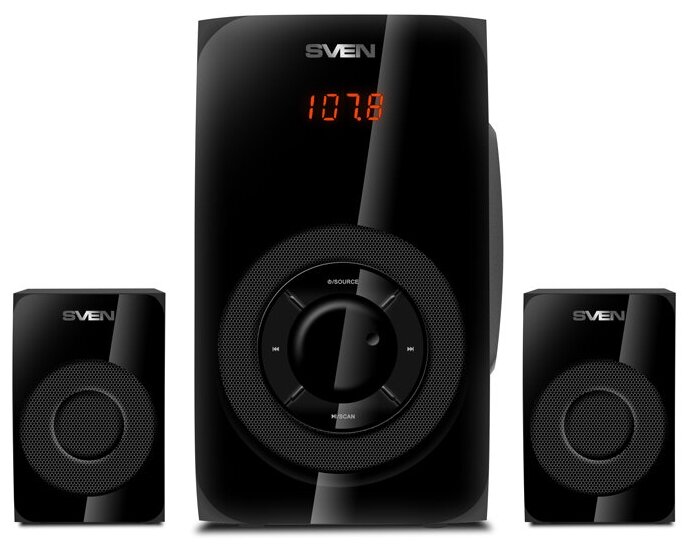 Сабвуфер Акустическая система 21 SVEN MS-2020 черный