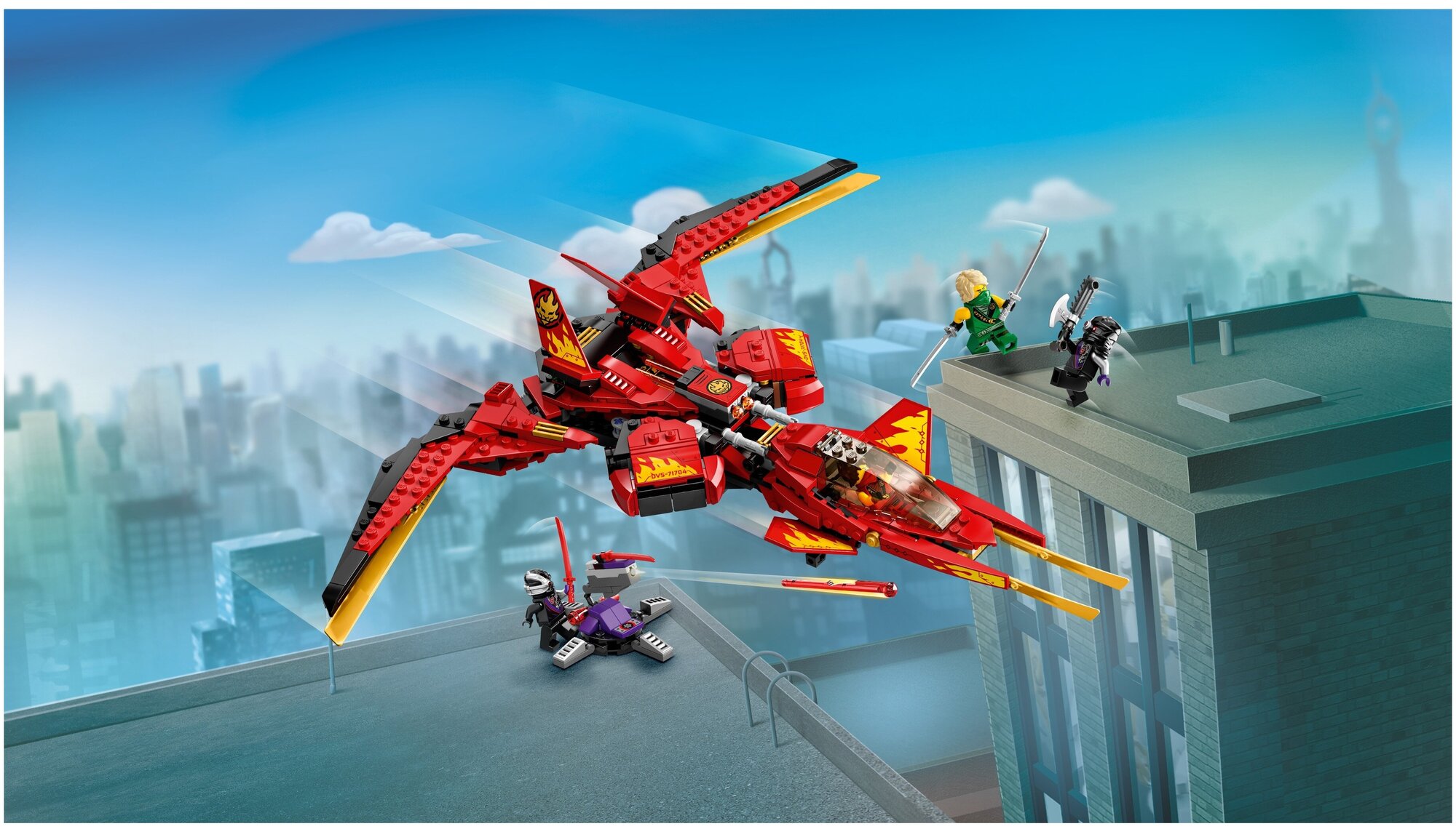 Конструктор LEGO Ninjago Истребитель Кая, 513 деталей (71704) - фото №8