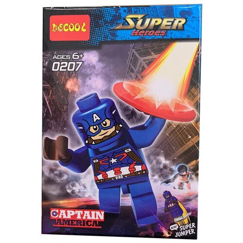 Конструктор Jisi bricks (Decool) Super Heroes 0207 Captain America конструктор jisi bricks decool super heroes 0208 hawk eye