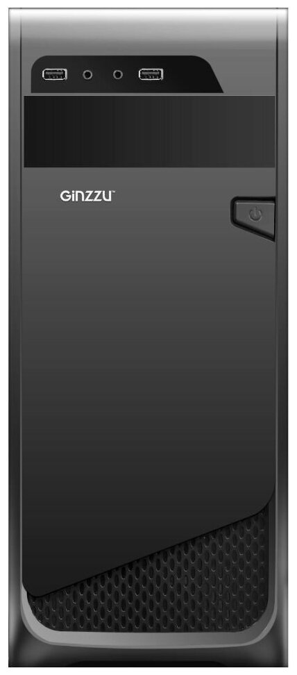 Ginzzu A180 2*USB 2.0,AU w/o PSU - фото №2