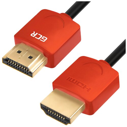 Кабель HDMI GCR -51213 Slim, черно-красный, 1 м