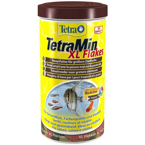 Сухой корм для рыб, ракообразных Tetra TetraMin XL Flakes, 1 л, 160 г сухой корм для рыб jbl novomalawi 1 л 160 г