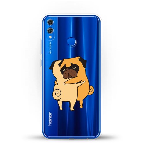 фото Силиконовый чехол мопсы на honor 8x andy & paul