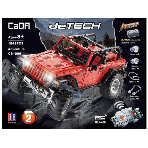 Конструктор Double Eagle CaDA deTECH C61006W Advanture, 1941 дет. конструктор double eagle cada detech c51051w спортивный автомобиль 918 421 дет