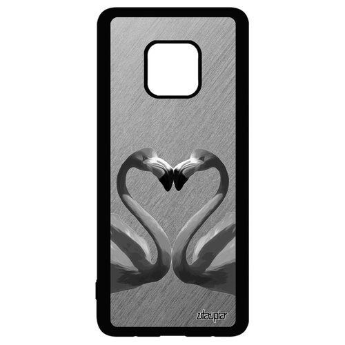 фото Чехол для мобильного mate 20 pro, "фламинго" птицы сердце utaupia