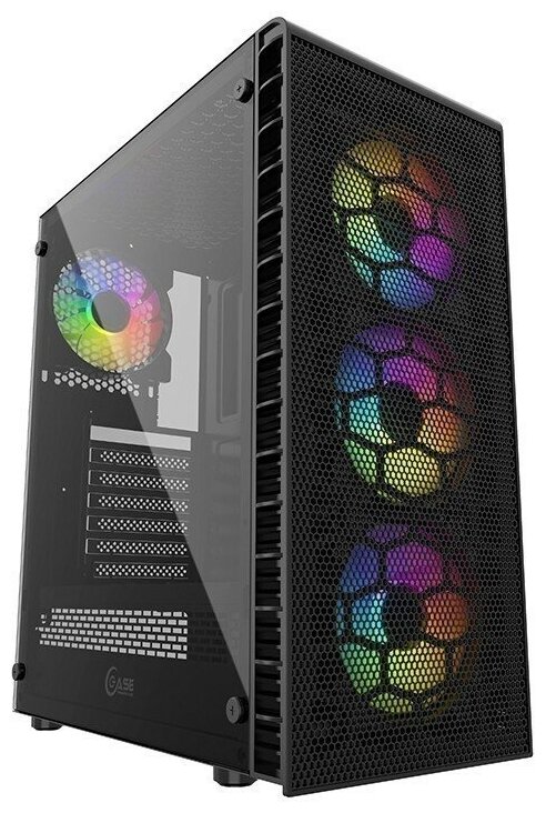 Компьютерный корпус PowerCase Mistral Z4C Mesh LED черный