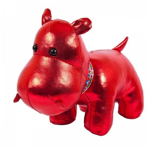 Мягкая игрушка ABtoys Бегемот красный 15 см, серия Металлик (M2049) игрушка abtoys abtoys mp002xc001yf