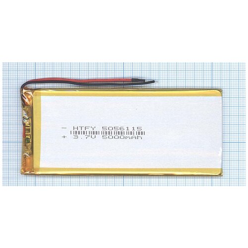 фото Аккумулятор li-pol (батарея) 5*56*115мм 2pin 3.7v/5000mah oem