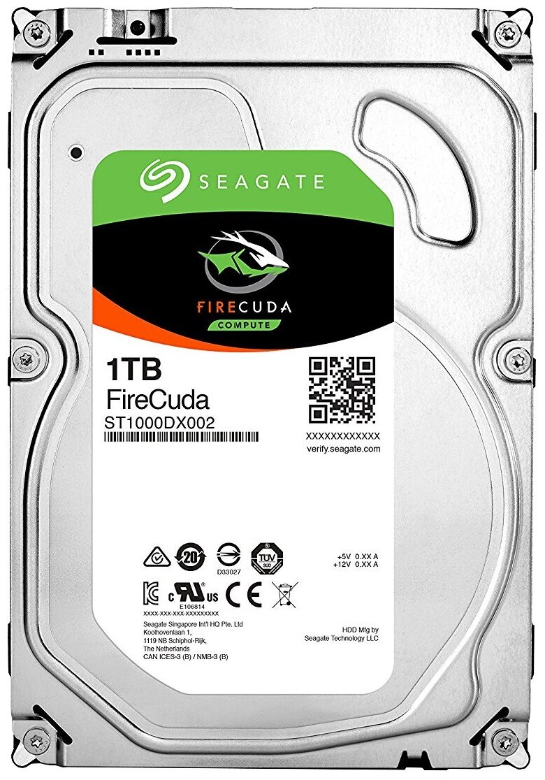 Гибридный диск (SSHD) Seagate FireCuda 1 ТБ ST1000DX002