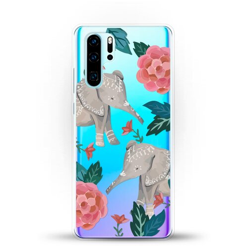 фото Силиконовый чехол два слона на huawei p30 pro andy & paul