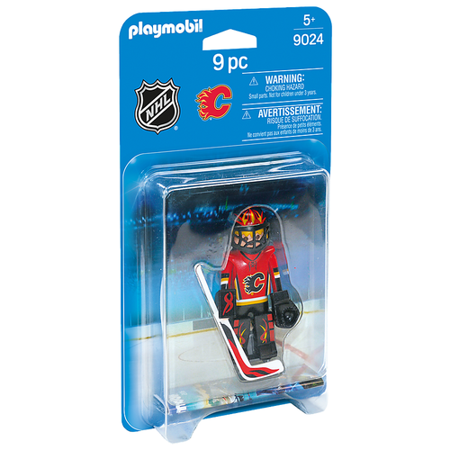 фото Набор с элементами конструктора playmobil nhl 9024 вратарь calgary flames