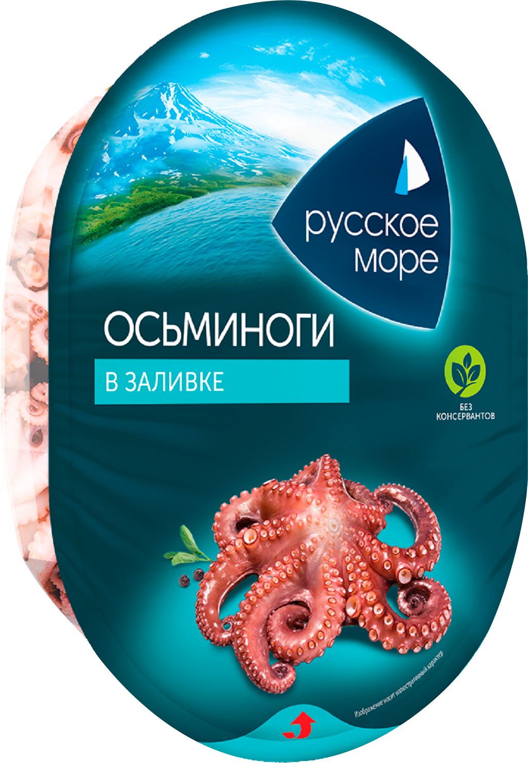 Осьминоги Русское море в заливке