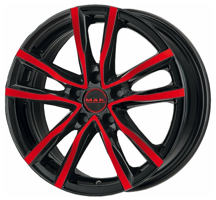 Диски MAK Milano 6,5x16 5x112 D76.0 ET45 цвет Black and Red