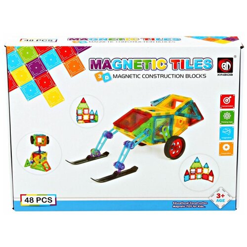 Xinbida Magnetic Tiles 9914, 48 дет.