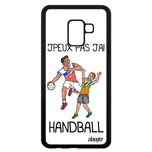 фото Чехол на мобильный galaxy a8 2018, "не могу - у меня гандбол!" игра хэндбол utaupia