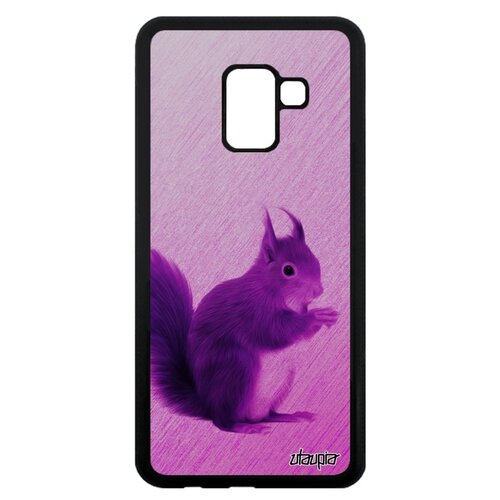фото Чехол на galaxy a8 2018, "белка" пушистая бельчонок utaupia