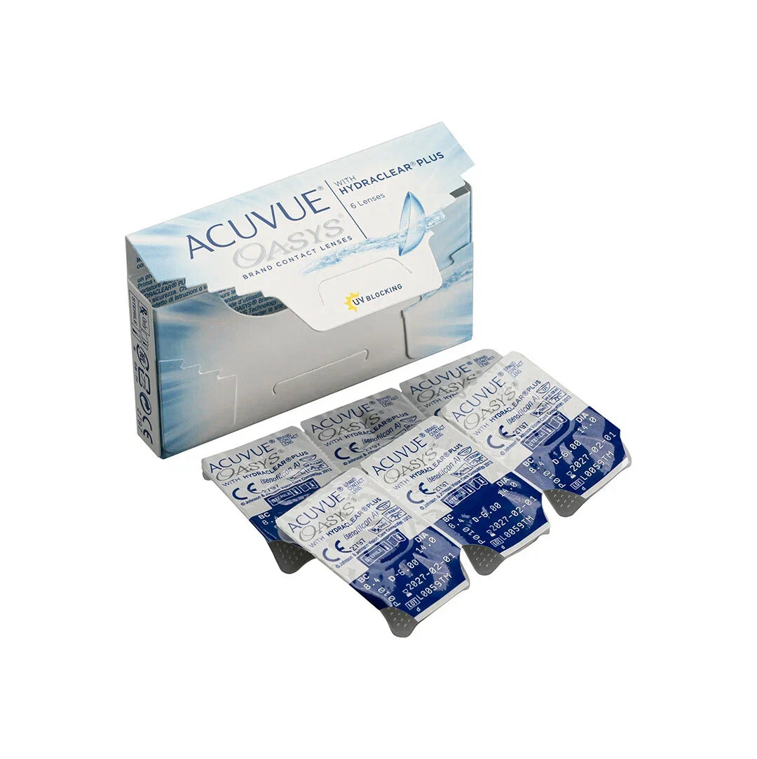 Контактные линзы acuvue oasys 6 шт 8,4, -8,00 johnson & johnson Johnson & Johnson Vision Care Inc/ - фото №8