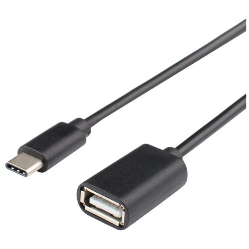 Atcom USB OTG - USB Type-C (АТ4716), 0.1 м, 1 шт., черный кабель usb 3 1 type c usb 3 0 1 м