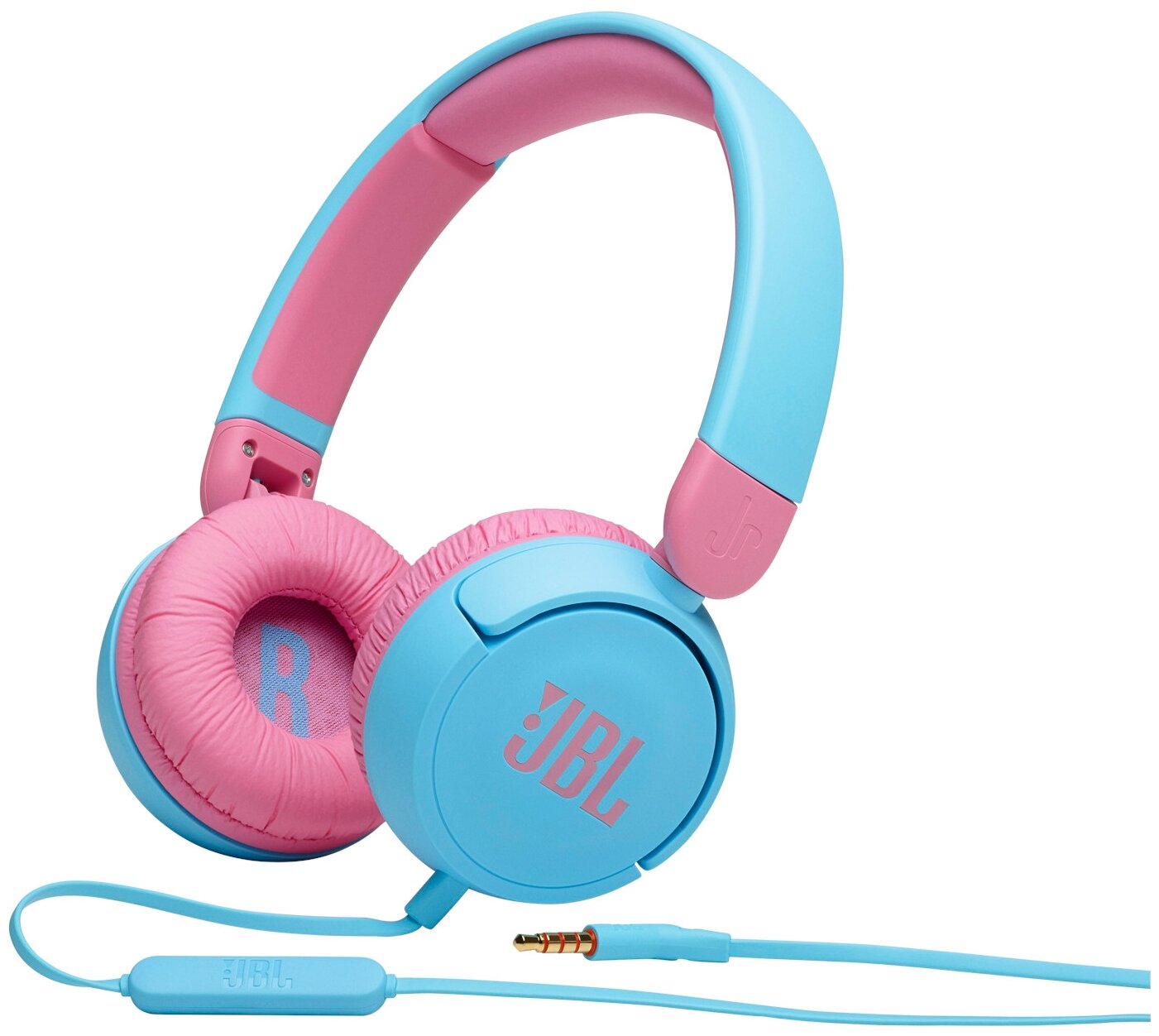 Наушники JBL JR310, mini jack 3.5 mm, blue