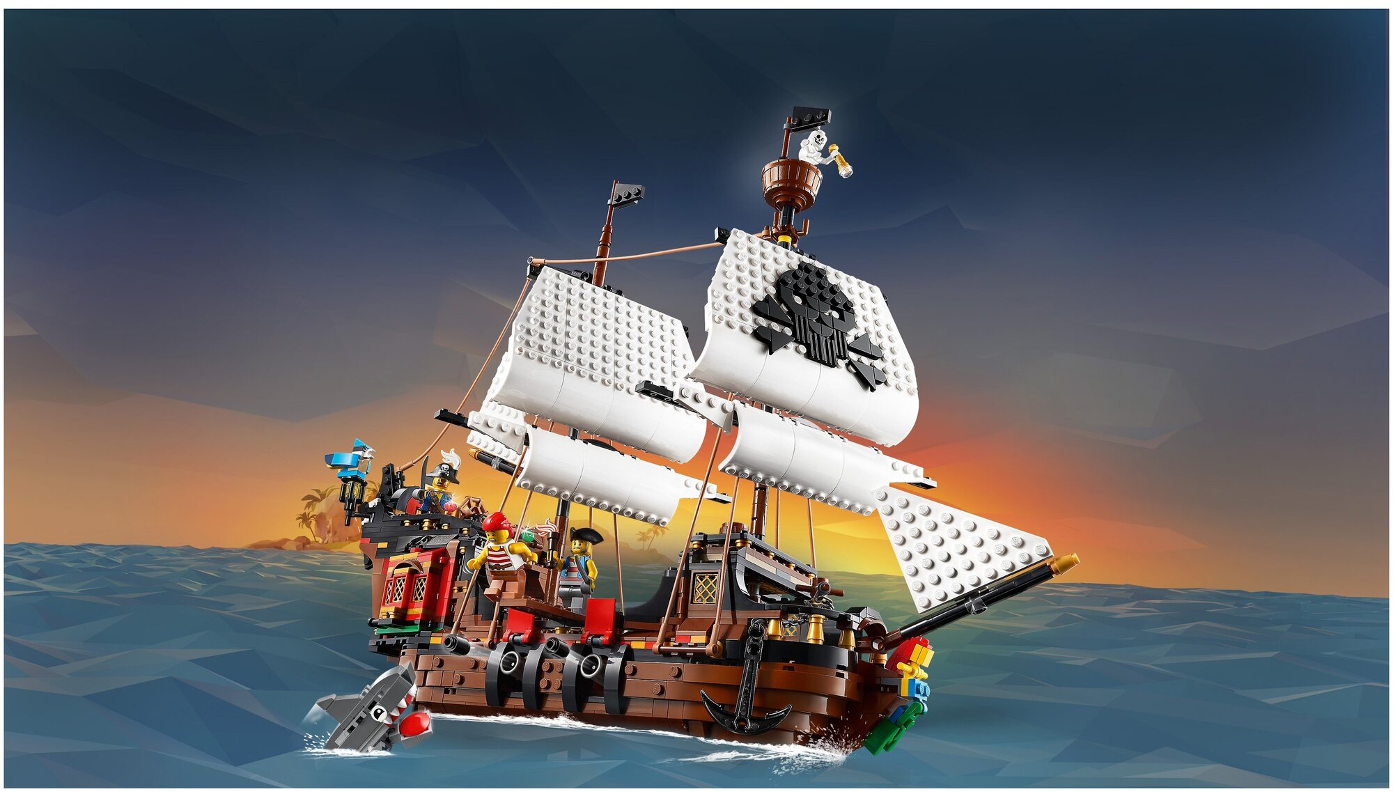 Конструктор LEGO Creator Пиратский корабль, 1262 детали (31109) - фото №13