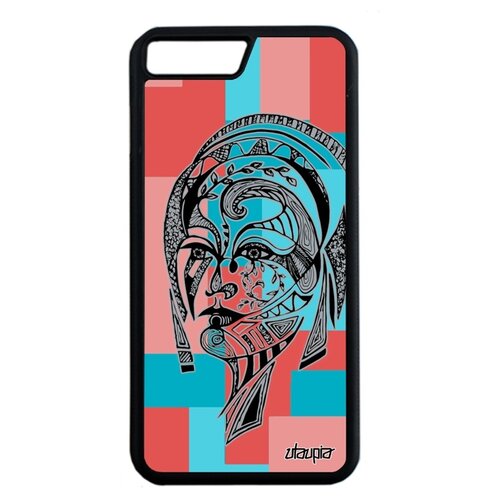 фото Чехол для телефона apple iphone 8 plus, "портрет женщины" fleur девушка utaupia