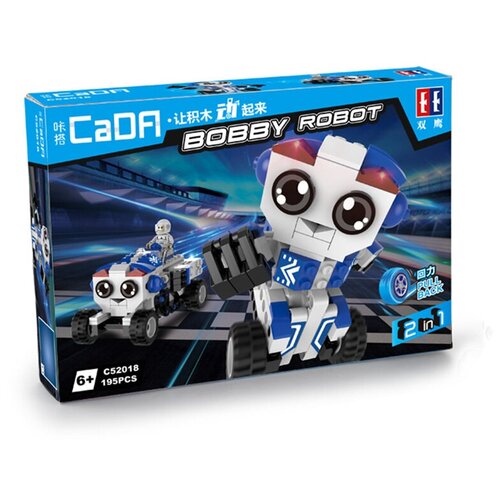 Конструктор Double Eagle CaDA Just Move It C52018W Bobby Robot, 195 дет. конструктор cada робот hornet 267 деталей