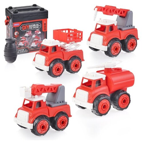 Конструктор OKKID DIY Assembling Fire Engine 3009 Набор okkid diy assembling fire engine 1070 пожарная машина 48 дет