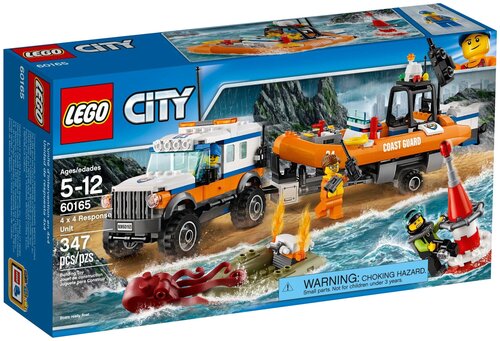Конструктор LEGO City 60165 Группа быстрого реагирования на внедорожнике, 347 дет.