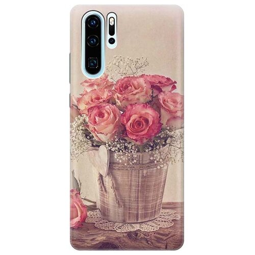 фото Чехол - накладка artcolor для huawei p30 pro с принтом "винтажные розы" re:pa