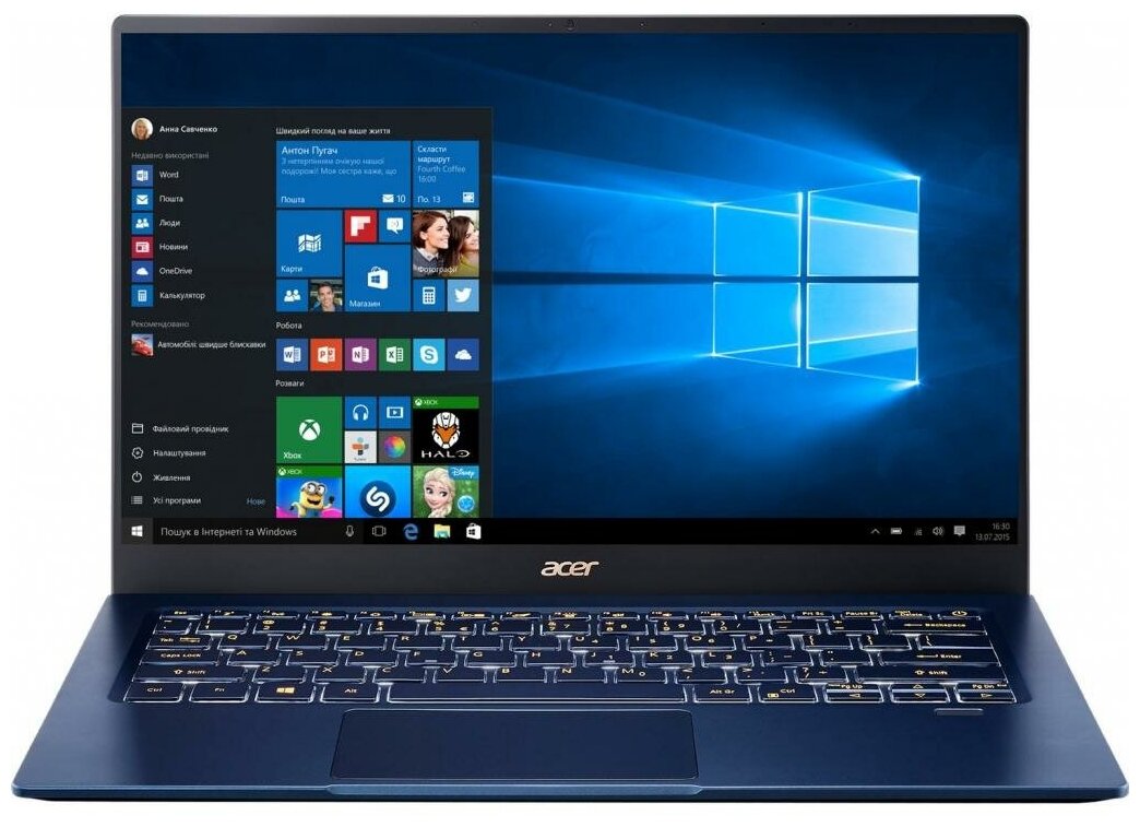 Ноутбук Acer Swift 5 SF514-54T-57DS Intel Core i5-1035G1 1000MHz/14"/1920x1080/8GB/512GB SSD/DVD нет/Intel UHD Graphics/Wi-Fi/Bluetooth/Windows 10 Home