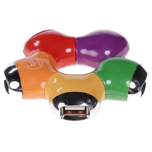USB-концентратор Konoos UK-07 разъемов 4 100 см разноцветный 51300₽
