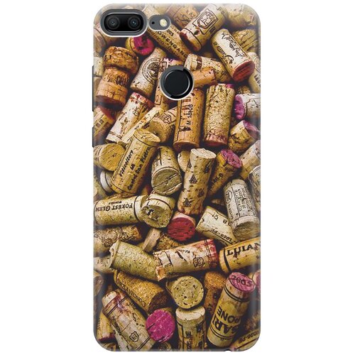 фото Re:paчехол - накладка artcolor для honor 9 lite с принтом "россыпь винных пробок"