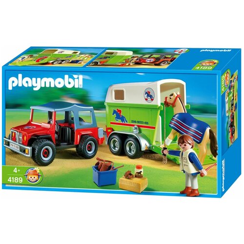 playmobil конструктор на рынке Playmobil Country 4189 Фургон для перевозки лошадей