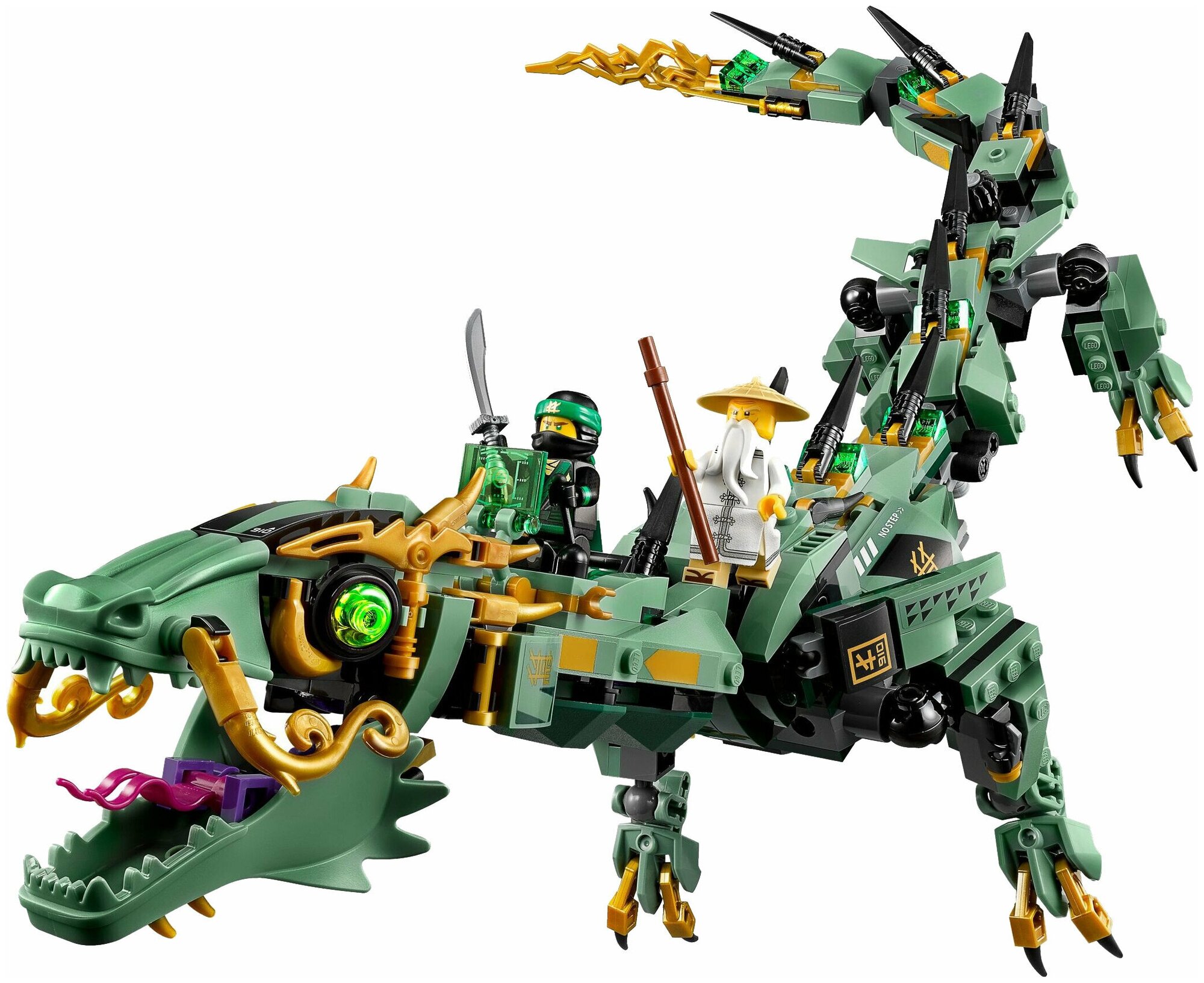 LEGO NINJAGO Механический Дракон Зелёного Ниндзя - фото №3